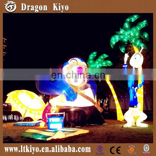 2016 realistic lighting cloth chinese lantern for amusement park