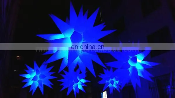 night club decoration inflatable star with LED remote lights