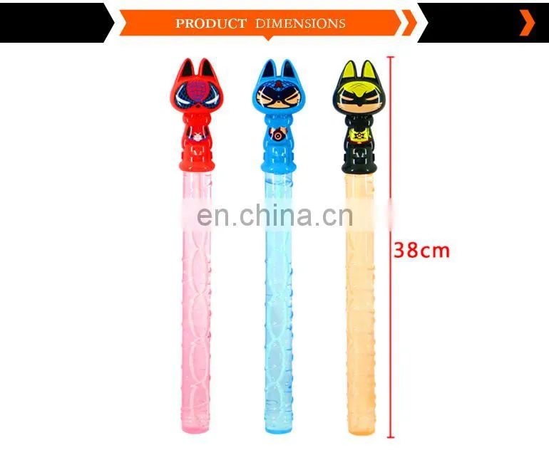 top selling summer toy 38Cm cartoon bubble wand outdoor toys for kids