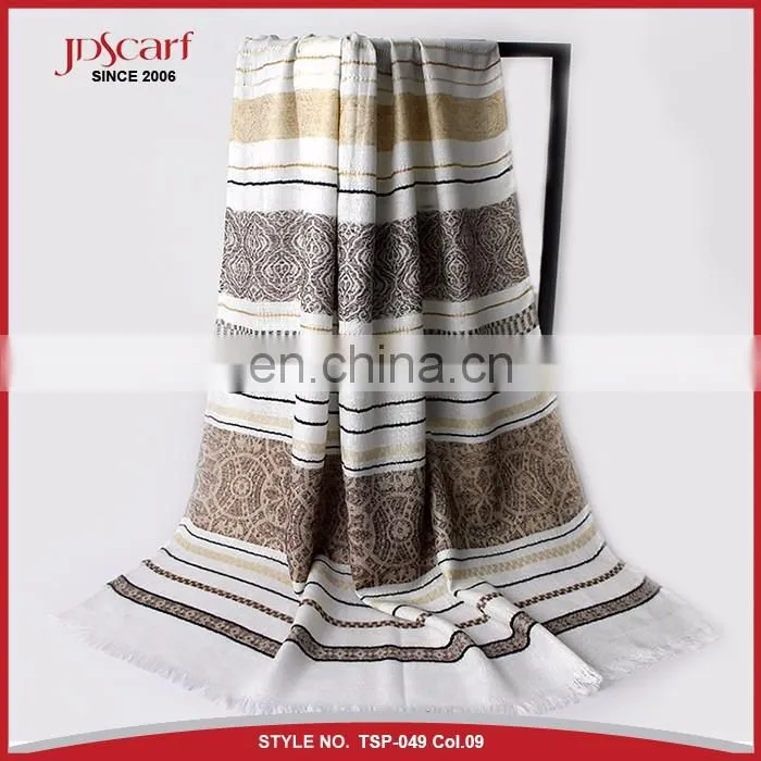 Women 100% polyester multicolor muslim scarf hijab fashionable scarf