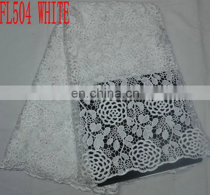 2015 wholesale cotton lace/ african lace fabric/ guipure lace/ lace material/ heavy lace