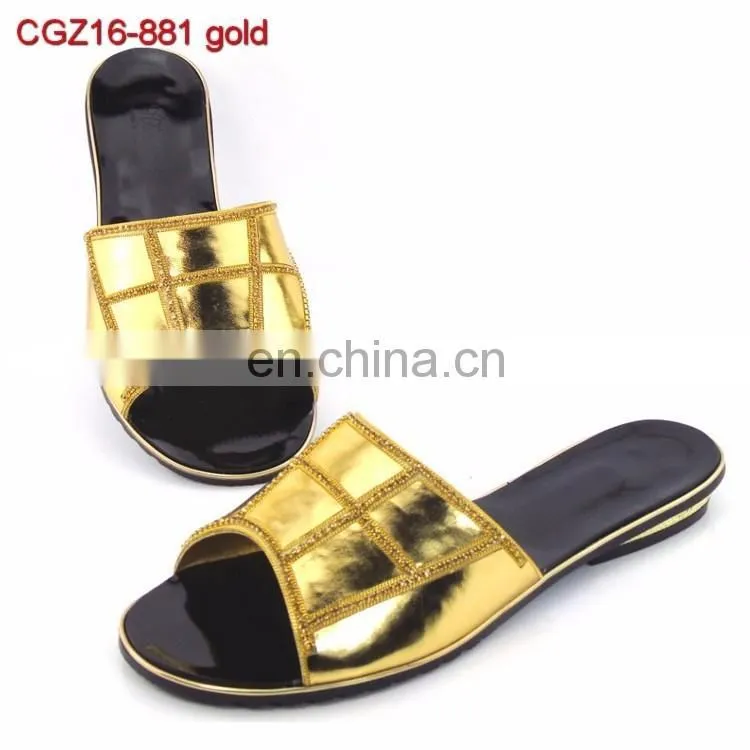 ladies slipper with stones