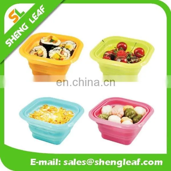 2016 hot selling foldable Silicone food bowls