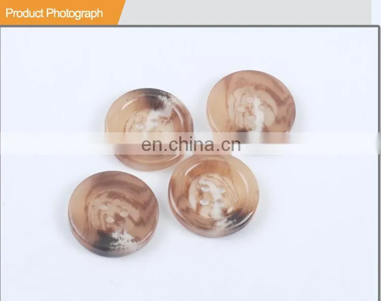 Craft Handmade 4 holes Overcoat Resin Button BP40546