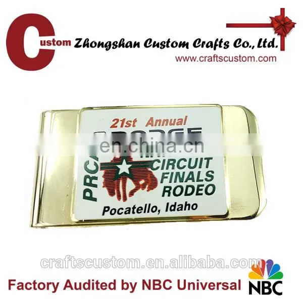 Custom cheap unique wallet money clip with your designs