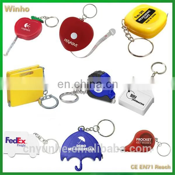 Oval Tape Measure Key Ring