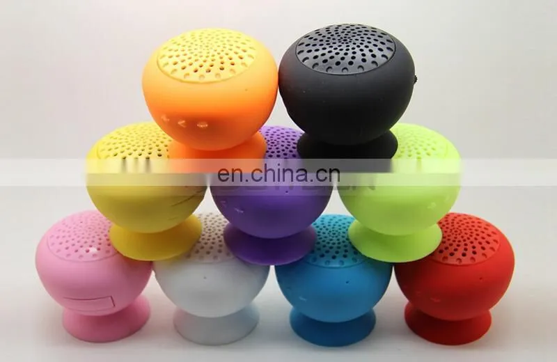 140mm 3W Bass Support Card Cute Silicone Sucker Wireless Mini Speaker