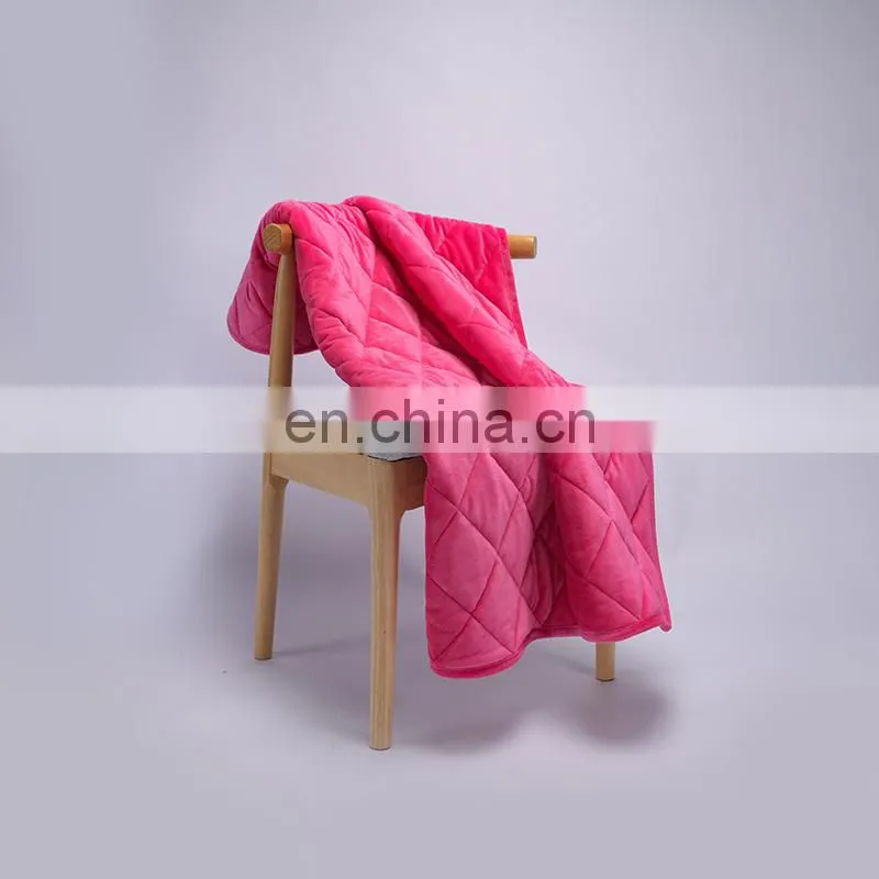 2019 amazon custom cheap 15 lb minky weighted blanket