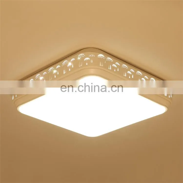 Modern square simple with remote control led ceiling light for bedroom