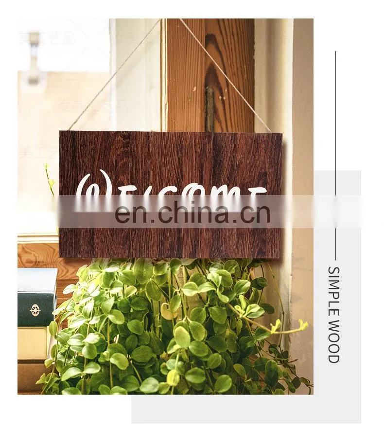 rectangle Wooden Welcome door sign, home festival decoration wooden door to Welcome