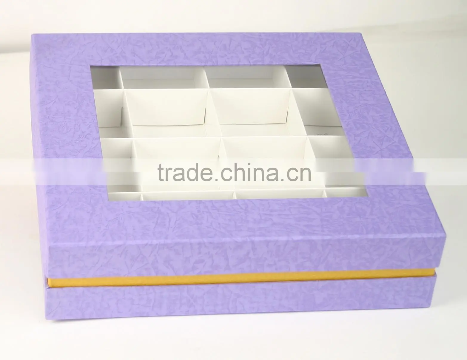 Printable OEM cheap high quality folded box paper packaging with PVC window