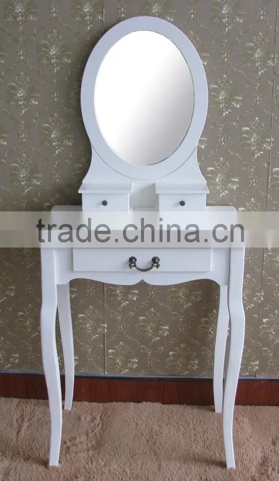 promotion wooden dressing tables with mirror and stool