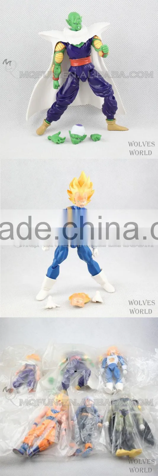 MINI QUTE 16 cm changing face goku dragon ball z action figures anime figures/scale model brinquedos boys gift NO.MQ 108