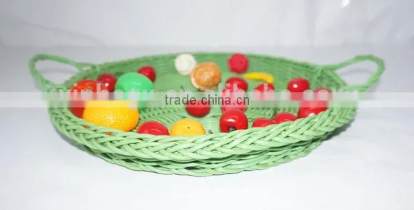 handwoven retangular plastic bread tray for sale