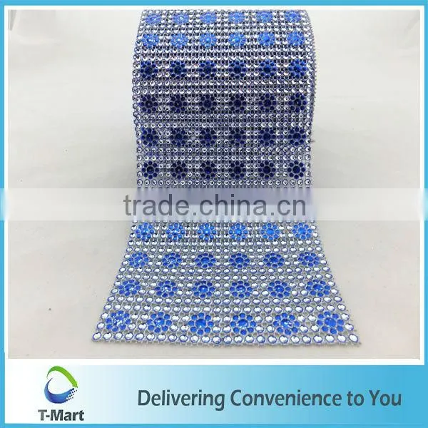 12cm/24rows Fancy Rhinestone Flower Plastic Rhinestone Banding