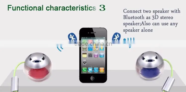 Bluetooth 3.0 3D stereo my vision M1+1 bluetooth speaker