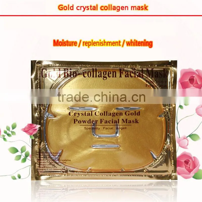 2016 Face Beauty And Wrinkle Removal Gold Collagen Facial Mask