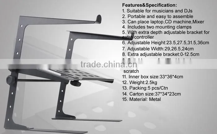 The Cheap Portable Metal Adjustable Laptop Stand DJS002