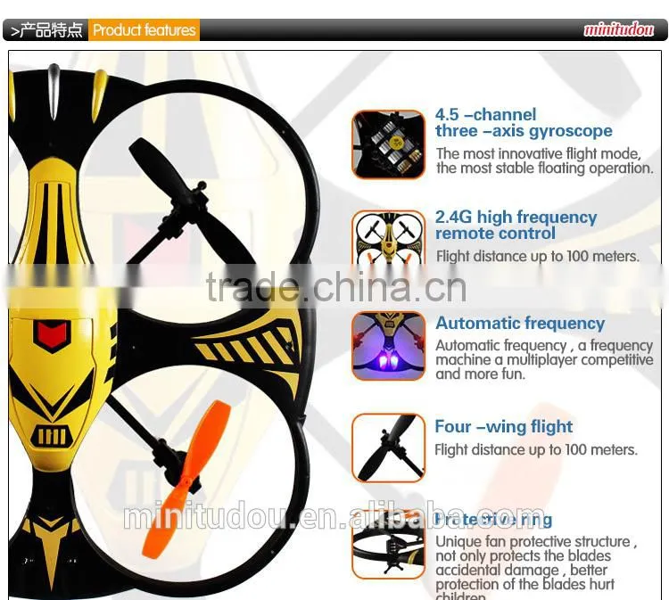 2014 Newly arrival X35 Small Quadcopter 2.4GHZ 4.5ch 4axis RC Quadcopter with light with gyro rc quadcopter
