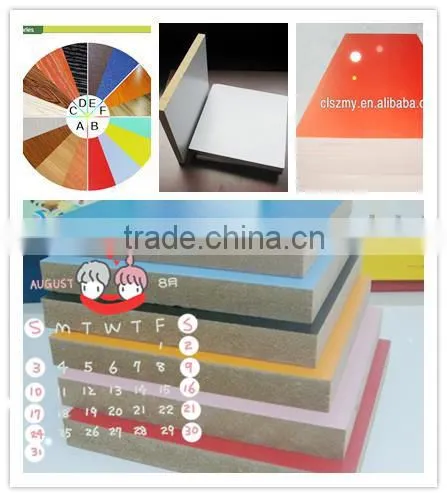 18mm 1220*2440 high quality melamine mdf board from China manufacture