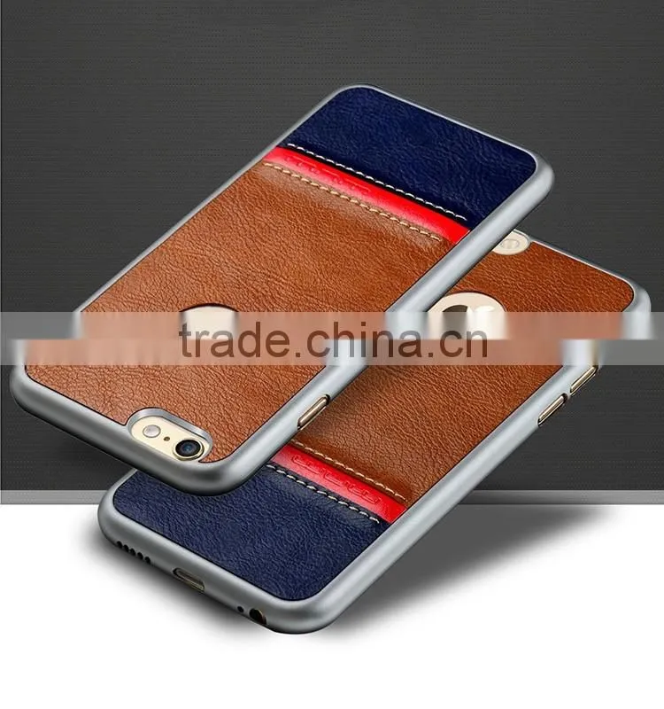 High quality super slim leather back cover for iphone 6s with high perfermance