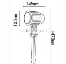 Energy Saving commercial Decorative led garden light pole 3W -9W CE Aluminum