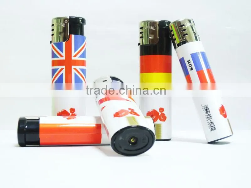 Customized photo sticker windproof jet lighter,electronic cigarette gas lighter
