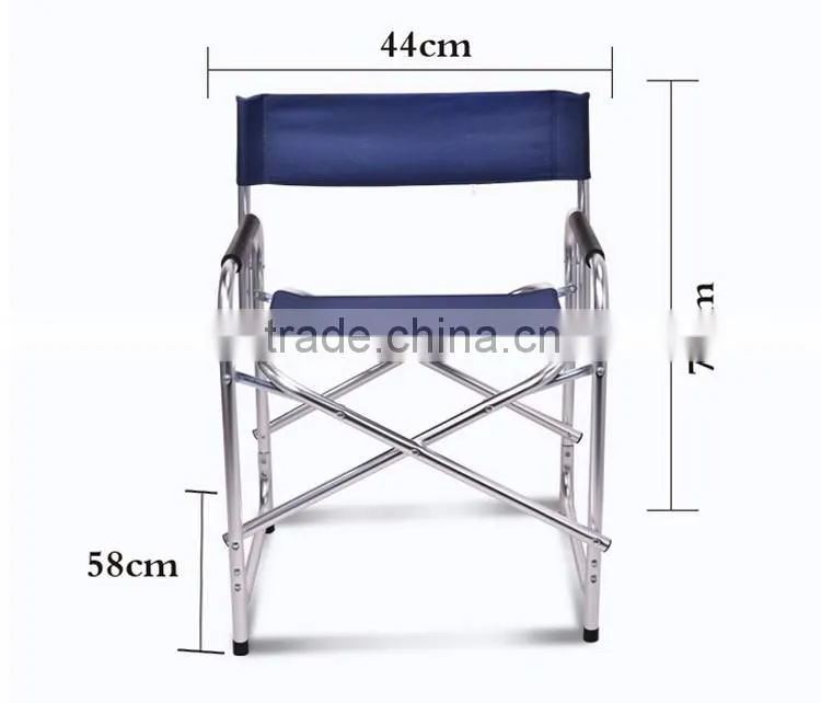Portable Travel Colorful Camping Beach Audiovisual Aluminum Canvas Folding Director Chair
