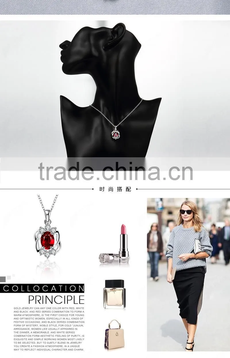Fashionable evil clow design 925 sliver plated india natural gemstone pendant