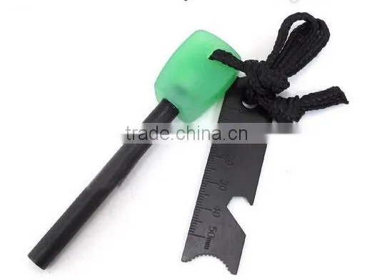 kit Luminous Handle Magnesium Flint Stone Fire fluorescence Starter Lighter 8MM Maker Flint Outdoor Camping