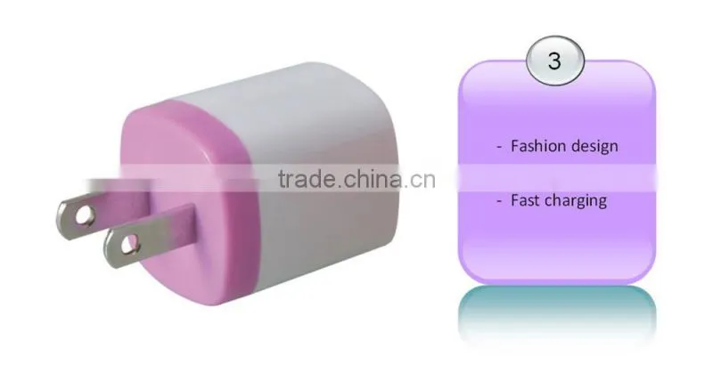 High quality portable 1a US usb charger for home and travelling purpose