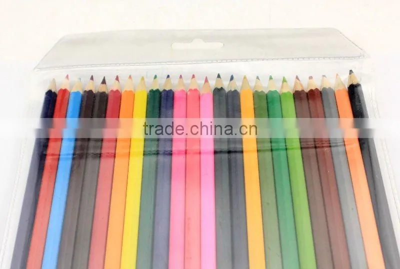 7" HB 24 pcs colour wooden Pencil case Set