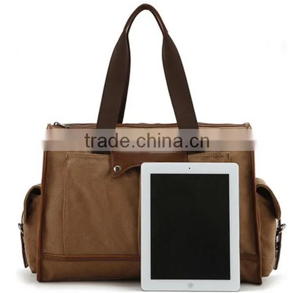 2016 newest style cotton canvas bag school bag