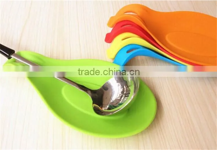 FDA silicone cook spoon rest spoon holder