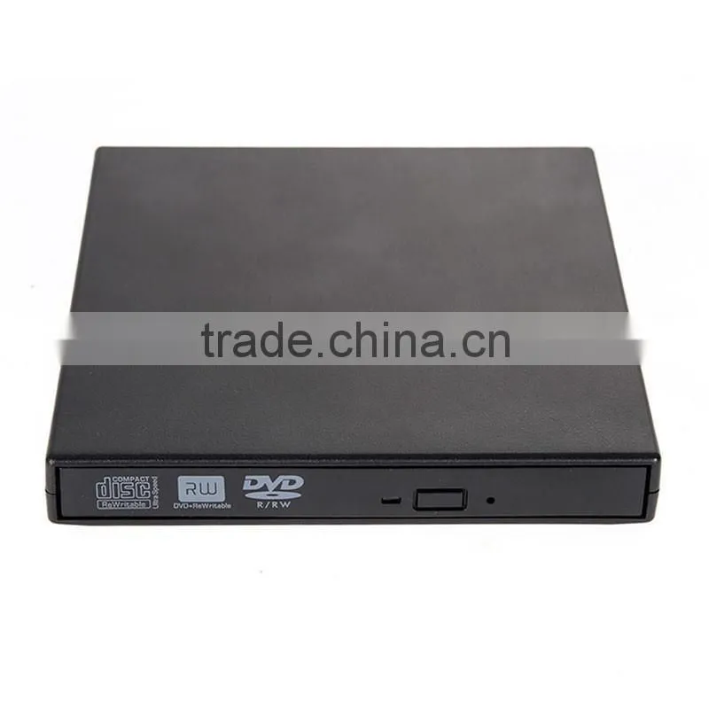 2016 Hot Sale External Black USB Slim 8x DVDRW DL DVD CD RW ROM Burner Writer Drive Optical All PC High Quality COMBO