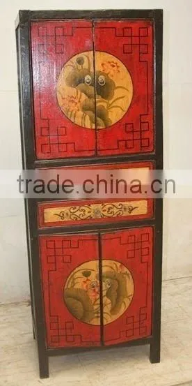 Antique Tibetan reproduction furniture hand painted