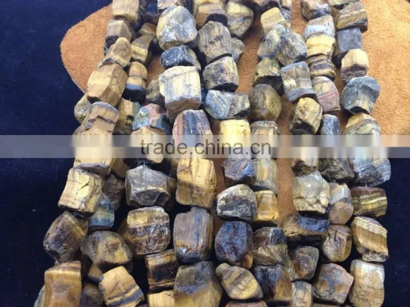 NO PS!!Wholesale Rough Tigereye Tumble Semi Precious Loose Beads
