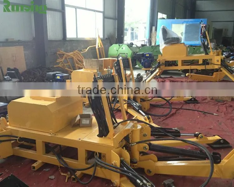 Mini excavator manufacturer factory direct self powered towable backhoe for sale