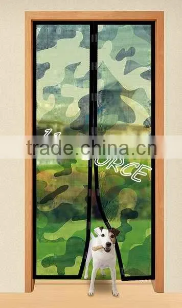 Anti-mosquito magnetic screen door