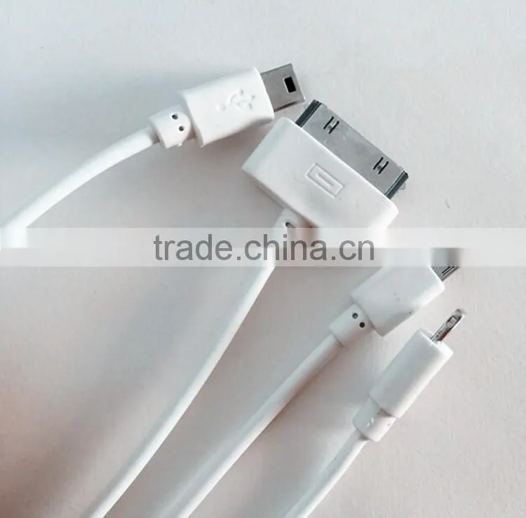2016 Hot selling High speed 4 in 1 USB Data Cable for phones charging