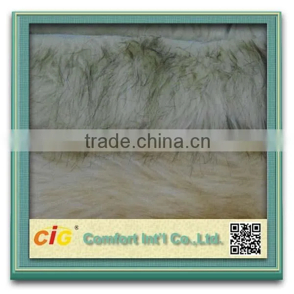 polyester fake/faux fur velboa fabric for car seat cover