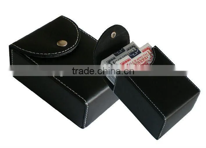 Classical Leather Playing Card Box