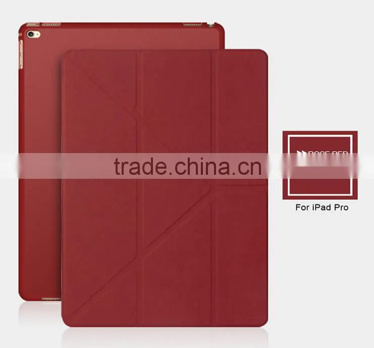 Smart multi-angle tablet case flip stand transformers cover for ipad pro case
