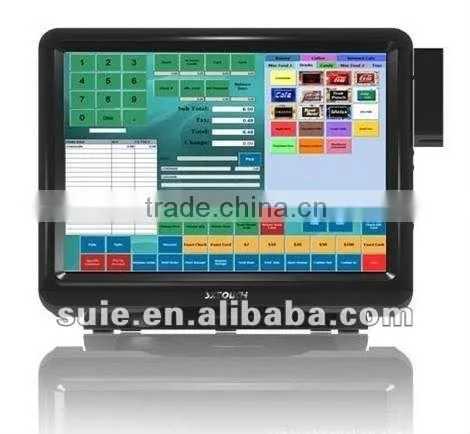 Dual touch screen pos terminal pos system for restaurant pos cash register