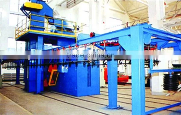 Alloy Wheels Overhead Chain Type Shot Blasting Machine