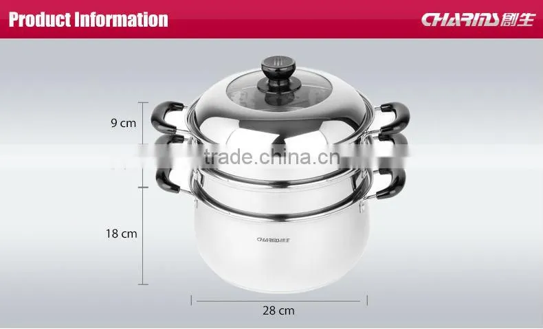 hot sale 3-layers food steamer kitchenware