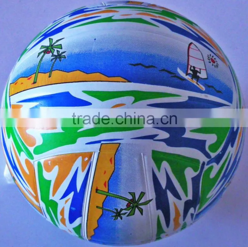 standard size rubber beach ball volleyball
