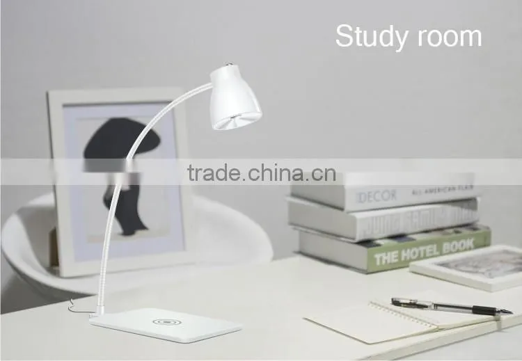 Bedside lamp wireless charger led lamp for smart phone
