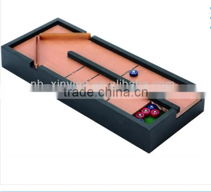 Mini Shuffleboard Table sets for table game / tabletop shuffleboard