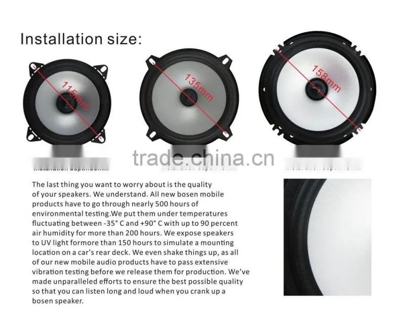 small order area of new arrival 4 inch full range Car Speaker with Sponge Diaphragm